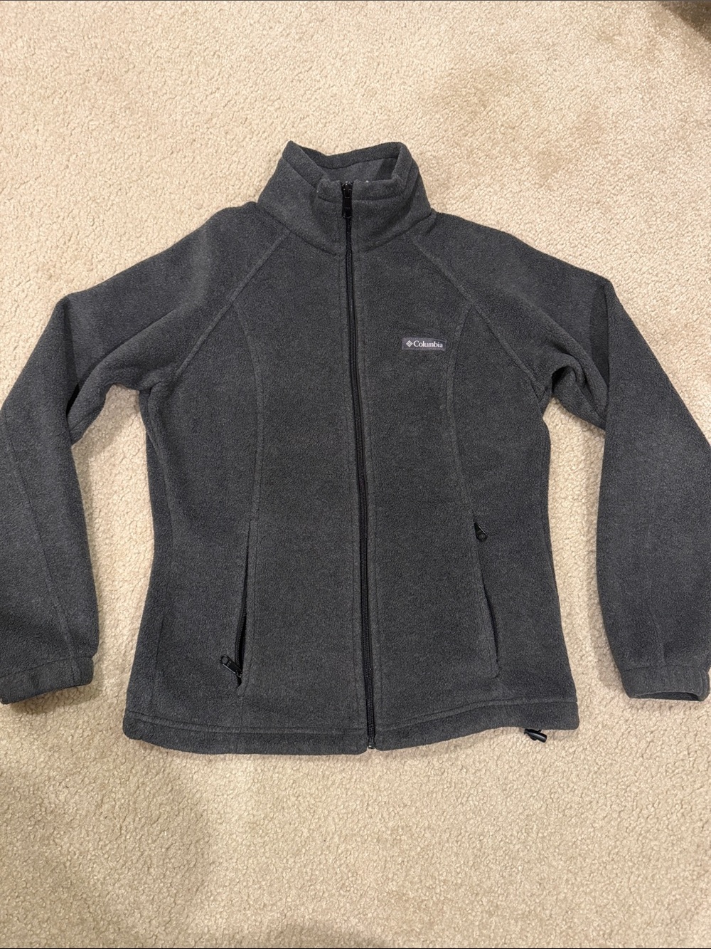 Columbia Women's Charcoal Full-Zip Teddy Fleece Jacket